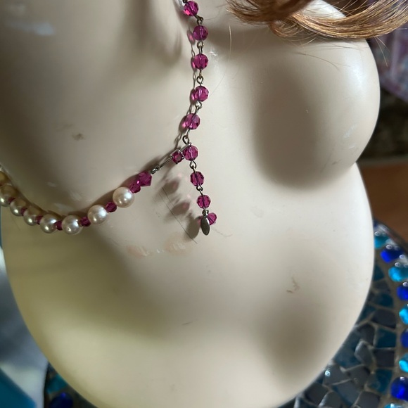 Vintage Carved Rose Choker Necklace - Picture 4 of 9